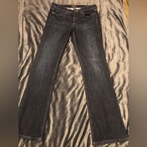 Banana Republic Jeans Women's Size 28/6R Blue Dark Wash Slim Boot Cut Jeans